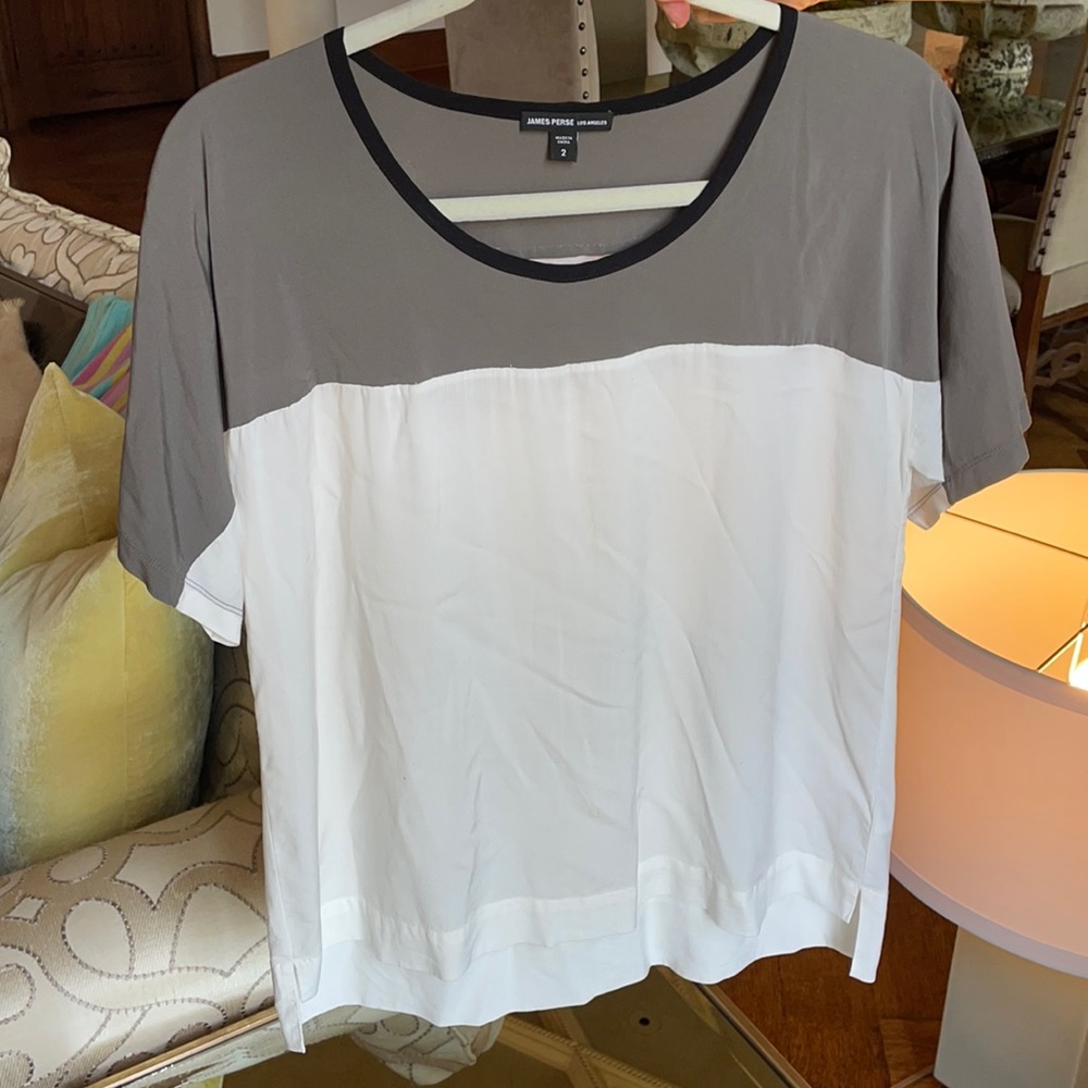 James Perse Los Angeles short sleeve blouse